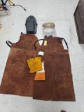 2 Welding Aprons and Mask with Gloves
