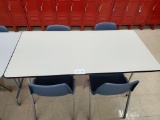 5 ft table with 4 chairs