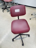 Maroon Tall Rolling Chair