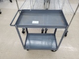 Small Gray Rolling Cart