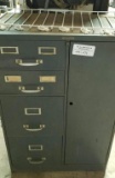 Metal Cabinet w/Doors & Drawers