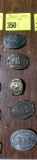 Belt Buckles - Stampede, Black Gold, State of TX, Wells Fargo, 89 NFR