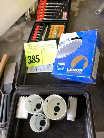 Hole Cutting Bits, Speed Lock Quick connector & Screw Driver Set