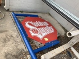 Sutton Supply Sign w/ Pipe Stand