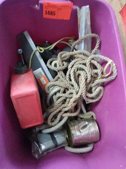 Rope, Gas Can, Scraper & Misc.
