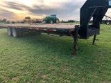 Trailer 30' OTM Flatbed Tandem 10,000lbs - Oil Both Axles - Electric Brakes - 2 Jacks - Good Tires