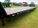 27ft X 8 - PJ Trailer with Electric Over Hydraulic, Tailgate, Tandem Axles, Heavy Duty