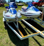 2 - Kawasaki 750 Jet Skis on Trailer