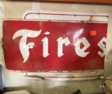 Porcelain Firestone Sign Cut