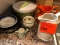 2 Ceramic Pitcher & Misc Kitchen supplies
