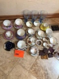 Several Cups, Saucers & Glasses