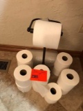 Toilet Paper Holder & 9 Rolls