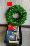 Box of Books & Wreath