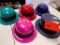 1 Top Hat Assorted Colors 13 Color Derby Hat