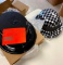 21 Black Plastic Top Hat 9 Derby Silver Checker Hats