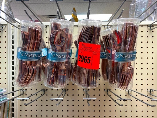 4 MET ROSEGOLD SEN ASST CUT 8 MET ROSEGOLD SENS FORK