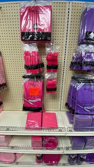 3 Hot Magenta 10" Plastic Plt 1 Hot Magenta 16oz Cup 2 Hot Magenta Forks 10 Hot Magenta GN 12 Hot
