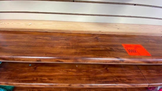 Plastic Shelves with Slat board brackets 2 sheves 24"x13" 6 shelves 48"x13" 2 slat board brackets