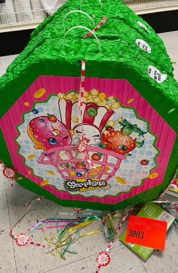 4 SHOPKINS DRUM PULL PINATA