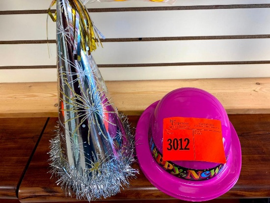 19 New Year Glitter Tiara 1 Silver gold new years hat 27 Color Derby Hat 3 Top Hat Assorted Colors