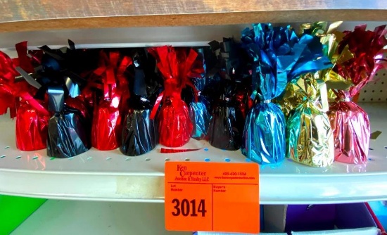 12 FRINGED FOIL WGT - Gold 11 FRINGED FOIL WGT - Red 8 FRINGED FOIL WGT - Lt Blue 4 FRINGED FOIL WGt