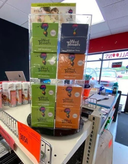 1 American Trivia 3 Middle School 1 1 Turning display stand for Word teasers 6 SAT Vocabulary