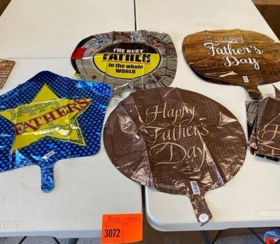 3 18" Happy Fathers Day Star Foil (FD100) 6 18" Happy Fathers Day Wood Design Foil (FD101) 9 18"