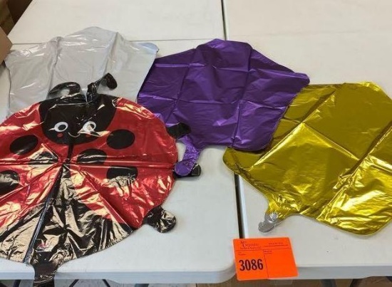 1 19' Happy LadyBug Foil Shape (116) 4 18" Gold Star Foil (138) 5 19" Lux Purple Royal Star Foil
