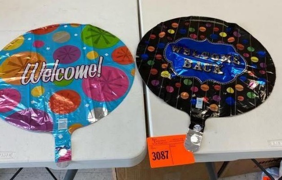 3 Welcome 18" (82) 4 WELCOME BACK BRT DOTS 2S-FLT 18" (84) 1 Welcome Bright Burst 18" (83) 3 Welcome
