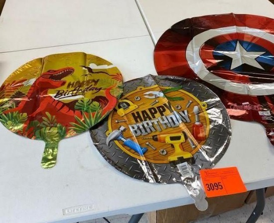 1 28'' Avengers Shld Jumb Foil (112) 17 Handyman Metallic Balloon 18" (131) 4 18" Dinosaur HBD Foil