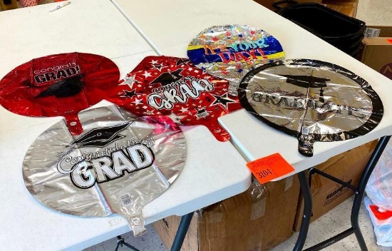 7 18" Its Your Day Stars Foil Bln (G105) 7 Simply Grad Foil Balloon (G107) 8 18" Congrats Grad White