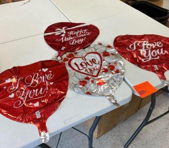 10 18" Happy Valentine Heart Foil (VD201) 8 18" Happy Valentines Day Bow Foil (VD200) 9 18" I Love