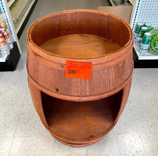 1 Barrel display stand