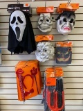 14 Scream Ghost Mask 21 Halloween Devil Fork Accessory 29 Halloween Rubber Mask 8 Spooky Stocking