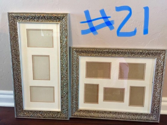 2 Silver 4X6 Group Picture Frames