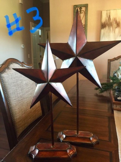 2 Decorative Stars Stands