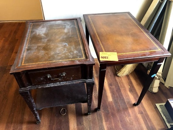2 End Tables, 1 with drawer