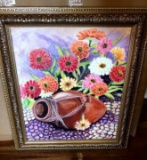 Canvas Painting - Pot with Flowers