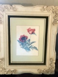 Poppies with White Frame