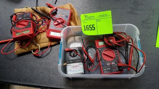 Lot of Multi Testers- voltage meters Electrical tool