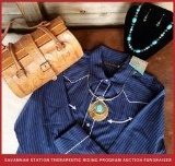 Purse - Pin Stripe Shirt - Necklaces