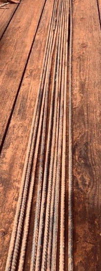 10, 20ft Sticks of 1/2 inch Rebar