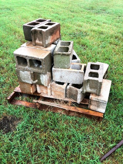 Pallet of Concrete Blocks