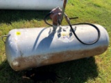 120 Gallon Propane Tank converted to Fuel Tank with Hand Pump