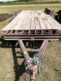 16 ft. with 2 ft. Dove Flatbed Trailer - Heavy Duty Axle