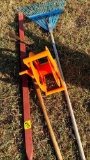 Rake, Weed wacker, Digger handle