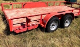 Maxey 16ft. x 77in. Flatbed trailer with Ramps