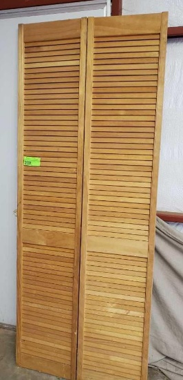 Shutter door for closet