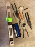 Level, Tin snips, misc