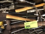 Hammers, wheel puller, air rachet, misc.